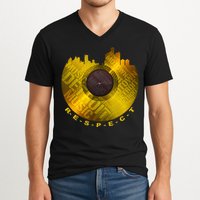 Respect Detroit Motown Respec V-Neck T-Shirt