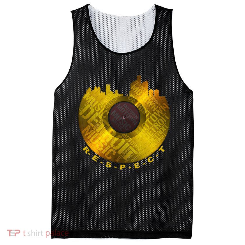Respect Detroit Motown Respec Mesh Reversible Basketball Jersey Tank