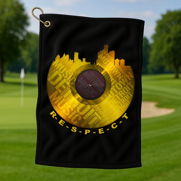 Respect Detroit Motown Respec Golf Towel