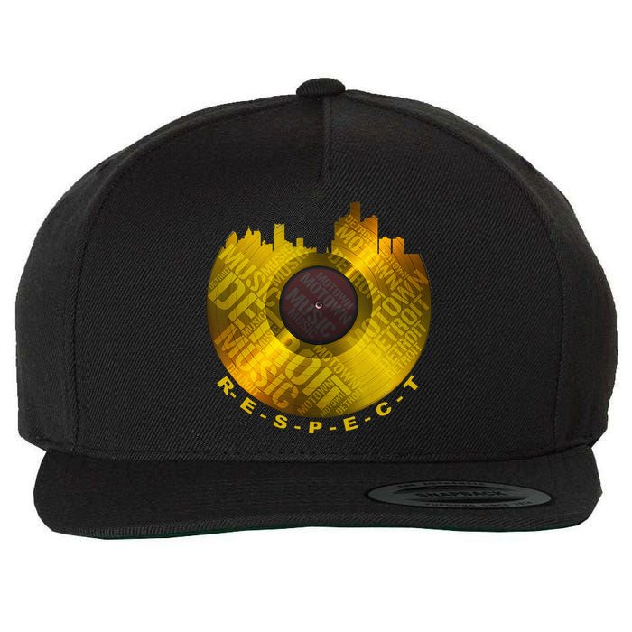 Respect Detroit Motown Respec Wool Snapback Cap