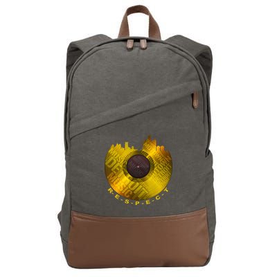 Respect Detroit Motown Respec Cotton Canvas Backpack