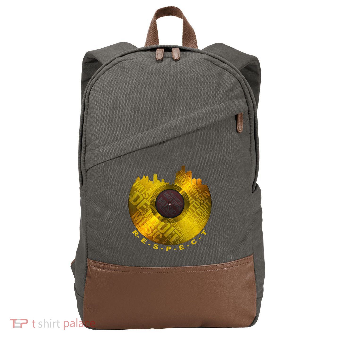 Respect Detroit Motown Respec Cotton Canvas Backpack