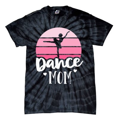 Retro Dance Mom Vintage Pink Ballerina Ballet Dancer Tie-Dye T-Shirt