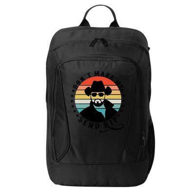 Retro Don't Make Me Send RIP City Backpack