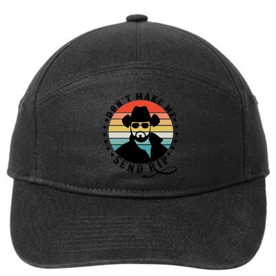 Retro Don't Make Me Send RIP 7-Panel Snapback Hat