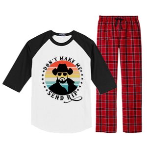 Retro Don't Make Me Send RIP Raglan Sleeve Pajama Set