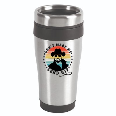 Retro Don't Make Me Send RIP 16oz Travel Tumbler