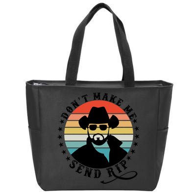 Retro Don't Make Me Send RIP Zip Tote Bag