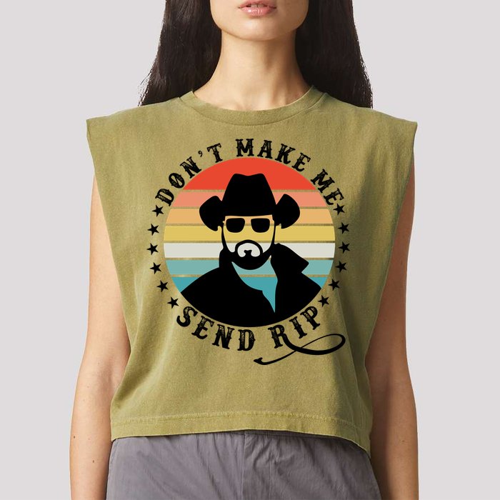Retro Don't Make Me Send RIP Garment-Dyed Women's Muscle Tee