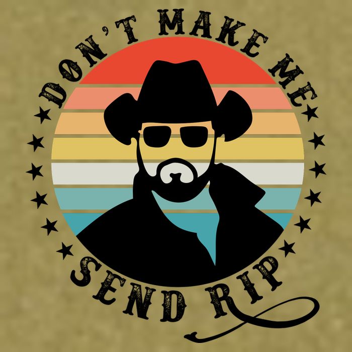 Retro Don't Make Me Send RIP Garment-Dyed Women's Muscle Tee