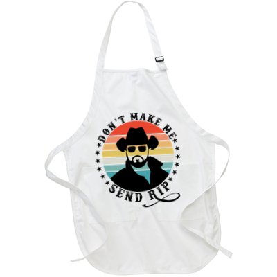 Retro Don't Make Me Send RIP Full-Length Apron With Pockets