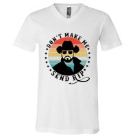 Retro Don't Make Me Send RIP V-Neck T-Shirt