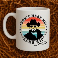 Retro Don't Make Me Send RIP Mug