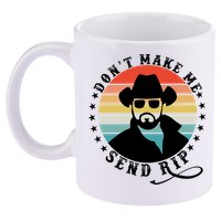 Retro Don't Make Me Send RIP 11oz C Handle Ceramic Mug