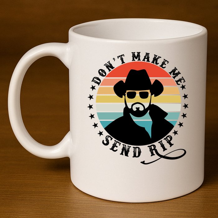 Retro Don't Make Me Send RIP 11oz C Handle Ceramic Mug