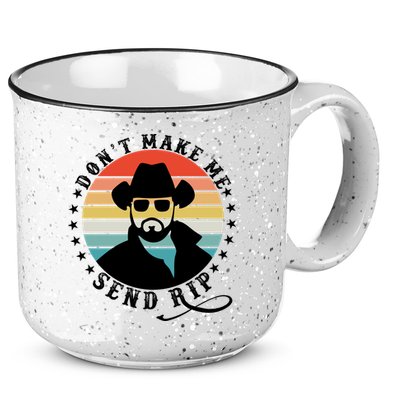 Retro Don't Make Me Send RIP 15oz Campfire Ceramic Mug