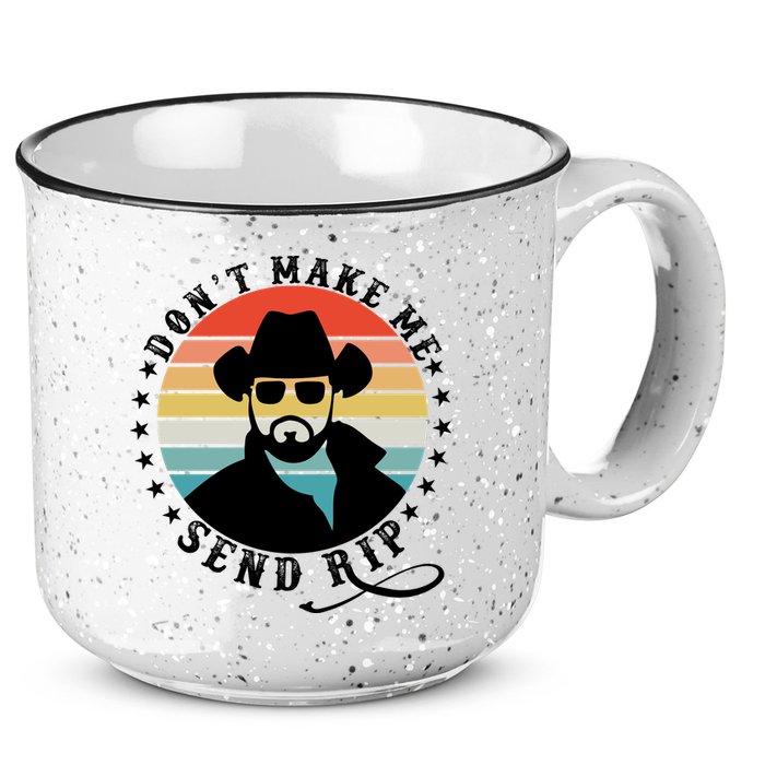 Retro Don't Make Me Send RIP 15oz Campfire Ceramic Mug