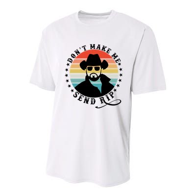 Retro Don't Make Me Send RIP Youth Performance Sprint T-Shirt