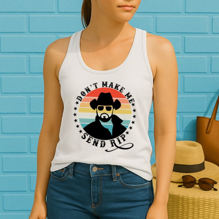 Retro Don't Make Me Send RIP Womens Tank Top