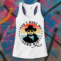 Retro Don't Make Me Send RIP Womens Tank Top