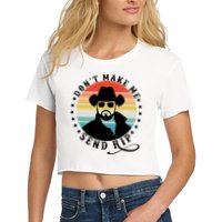 Retro Don't Make Me Send RIP Crop Top