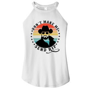 Retro Don't Make Me Send RIP Women's Perfect Tri Rocker Tank