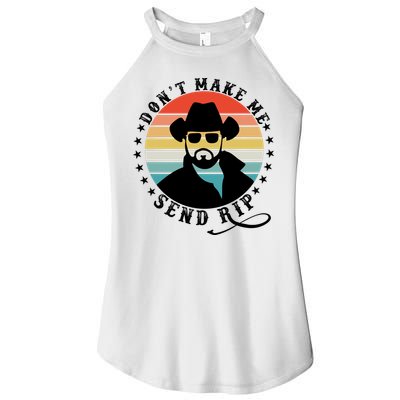 Retro Don't Make Me Send RIP Women's Perfect Tri Rocker Tank
