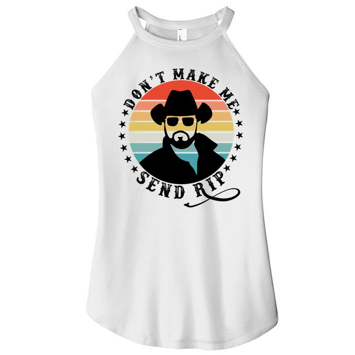 Retro Don't Make Me Send RIP Women's Perfect Tri Rocker Tank