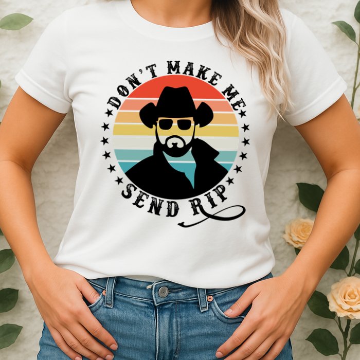 Retro Don't Make Me Send RIP Womens T-Shirt