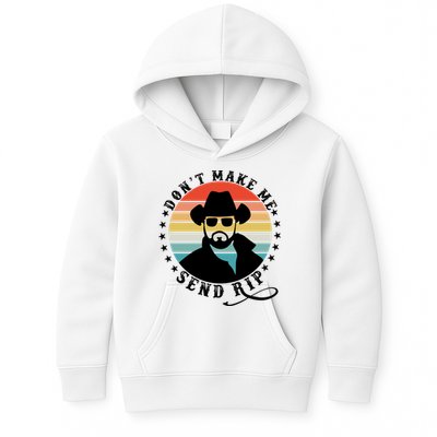 Retro Don't Make Me Send RIP Kids Hoodie