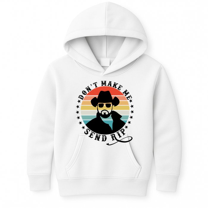 Retro Don't Make Me Send RIP Kids Hoodie