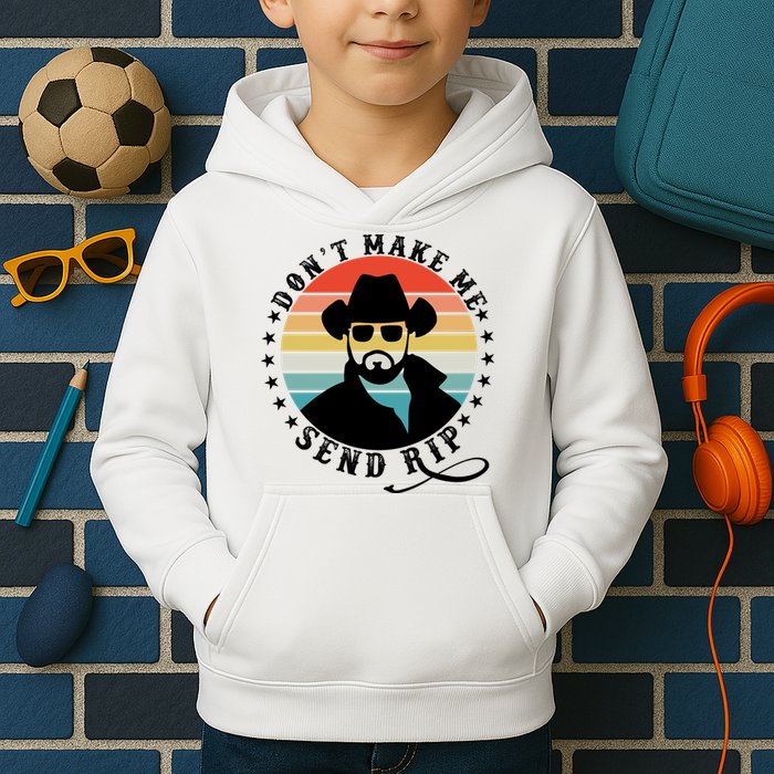 Retro Don't Make Me Send RIP Kids Hoodie