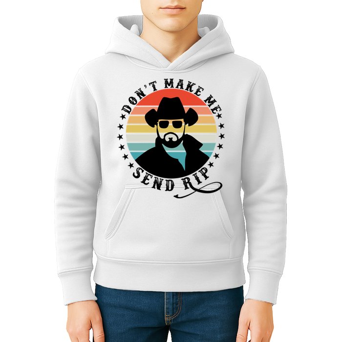 Retro Don't Make Me Send RIP Kids Hoodie