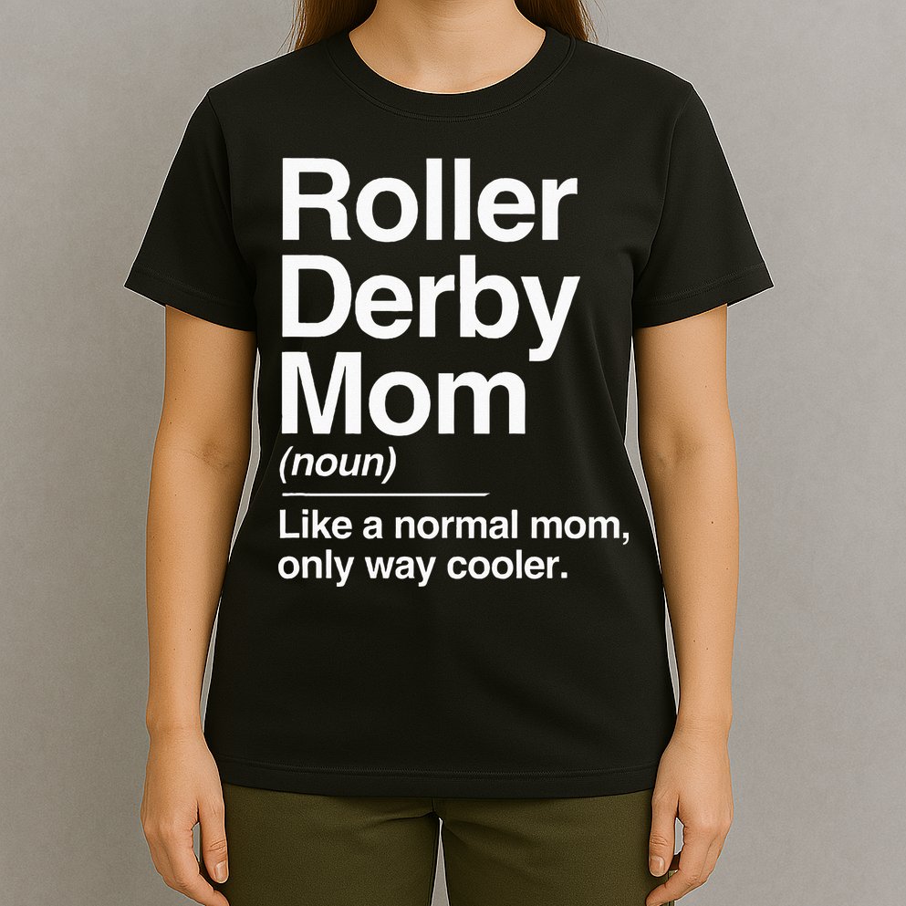 Roller Derby Mom Definition Normal Only Cooler Sports Gift T-Shirt