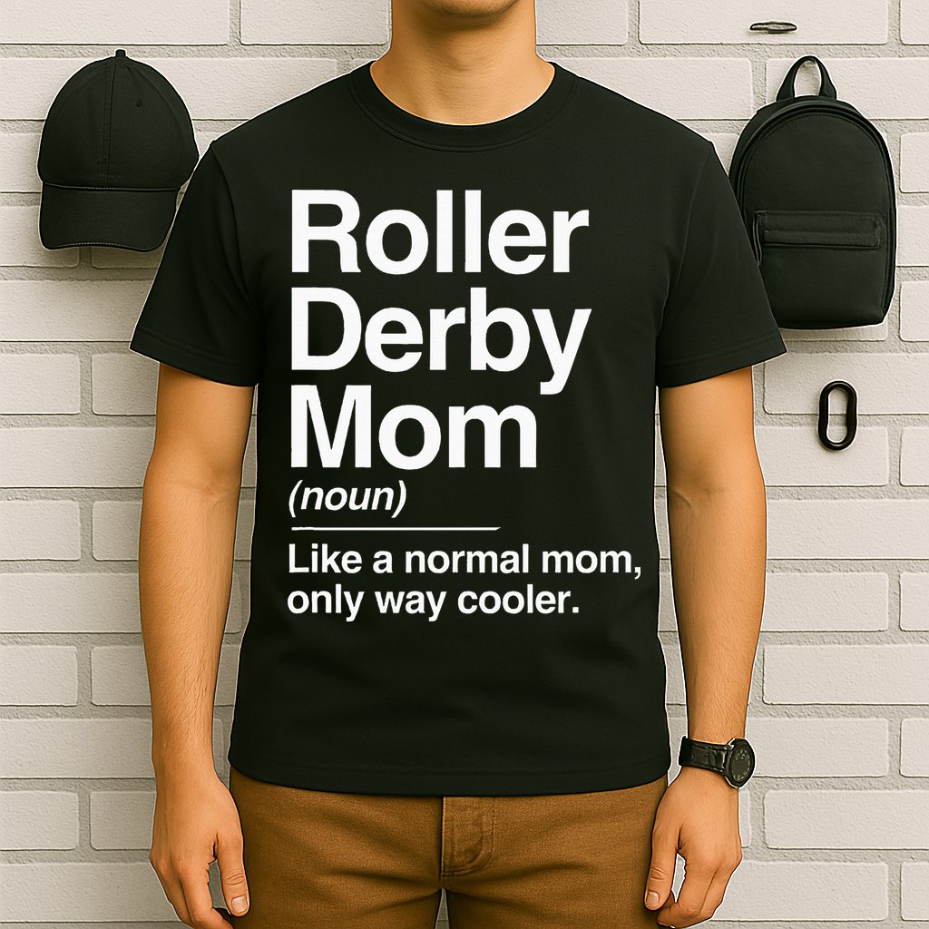 Roller Derby Mom Definition Normal Only Cooler Sports Gift T-Shirt