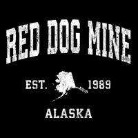 Red Dog Mine Alaska Ak Vintage Athletic Sports Button