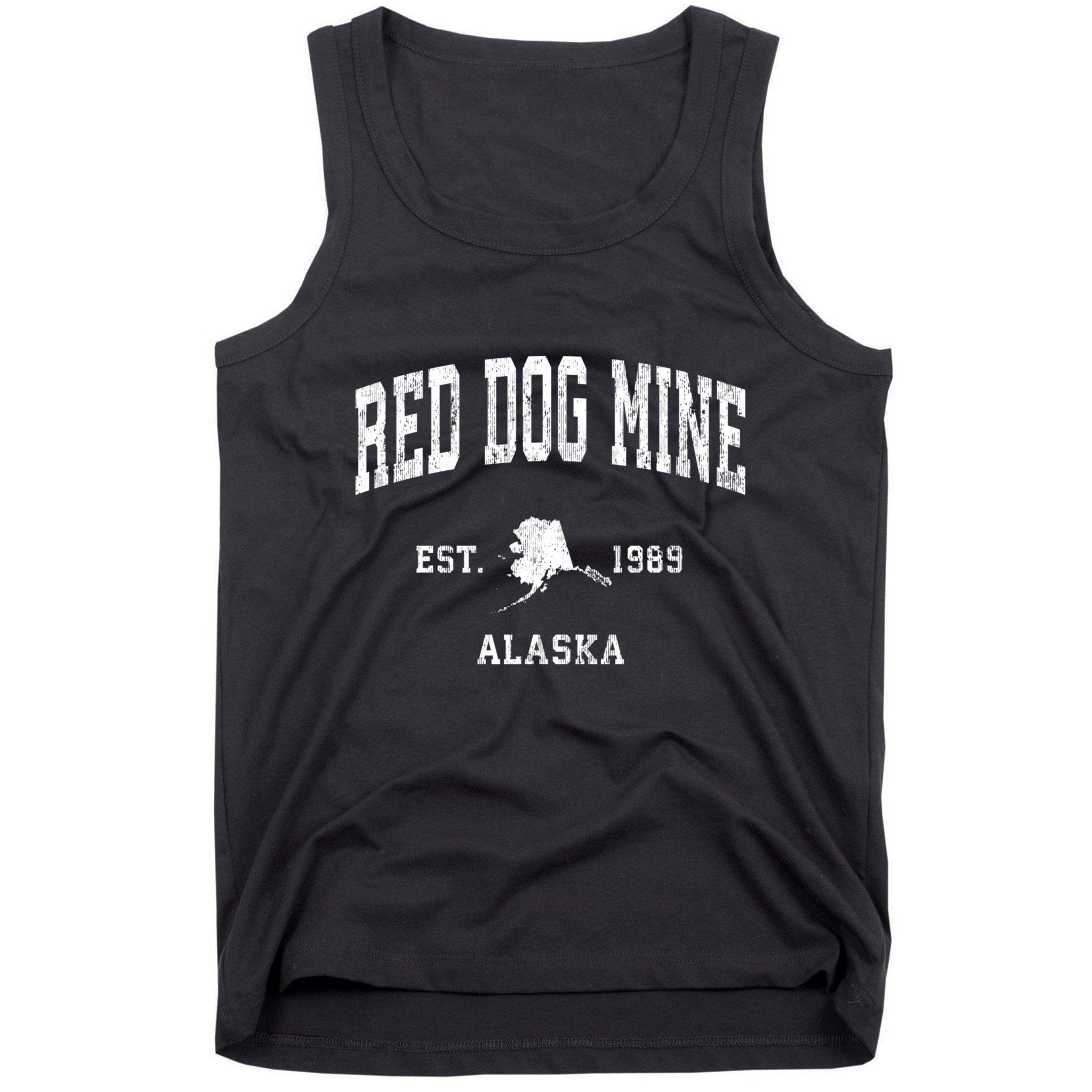 Red Dog Mine Alaska Ak Vintage Athletic Sports Tank Top