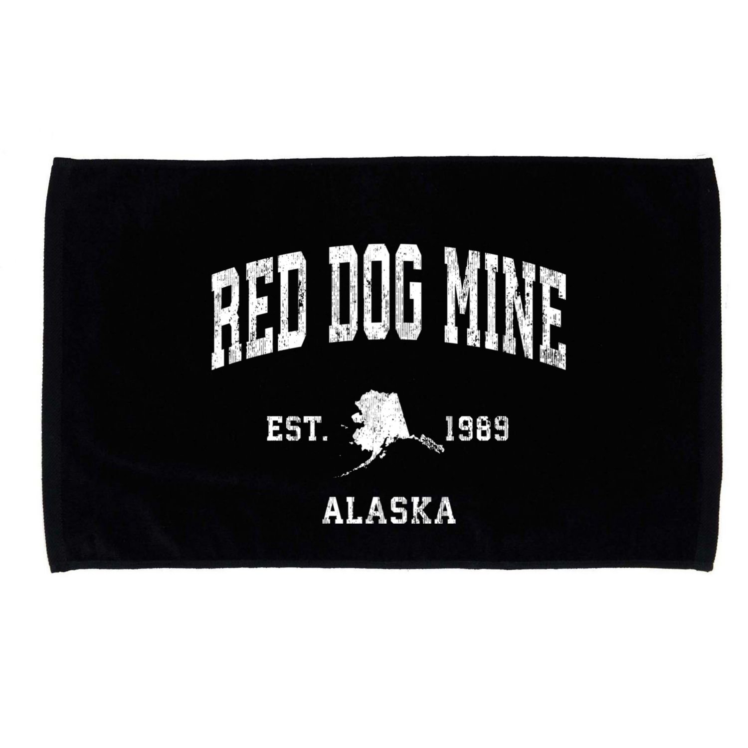 Red Dog Mine Alaska Ak Vintage Athletic Sports Microfiber Hand Towel