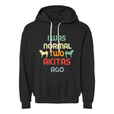 Retro Dog Mom  Akita Lover Owner Garment-Dyed Fleece Hoodie