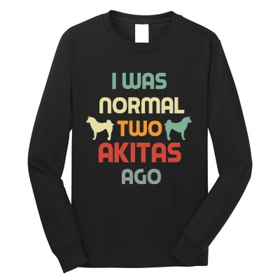 Retro Dog Mom  Akita Lover Owner Long Sleeve Shirt