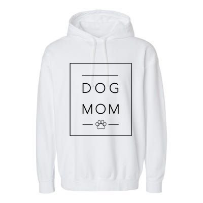 Rescue Dog Mom Sweater Dog Lover Paw Print Cool Gift Garment-Dyed Fleece Hoodie