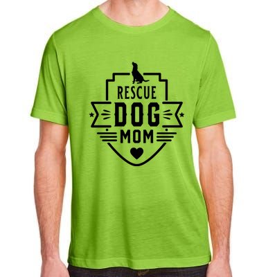 Rescue Dog Mom Cool Dog Lover Mothers Day Gift Adult ChromaSoft Performance T-Shirt