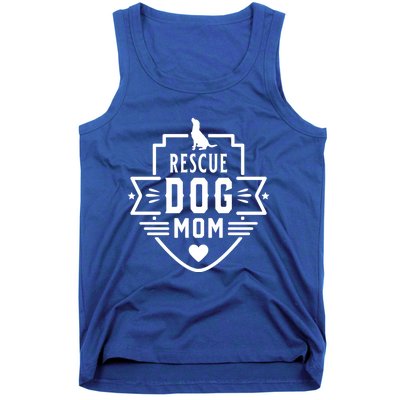 Rescue Dog Mom Cool Dog Lover Mothers Day Gift Tank Top