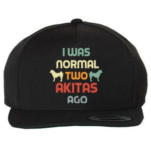 Retro Dog Mom Women Men Kids Funny Akita Lover Owner Wool Snapback Cap