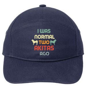 Retro Dog Mom Women Men Kids Funny Akita Lover Owner 7-Panel Snapback Hat