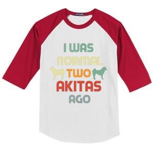 Retro Dog Mom Women Men Kids Funny Akita Lover Owner Kids Colorblock Raglan Jersey