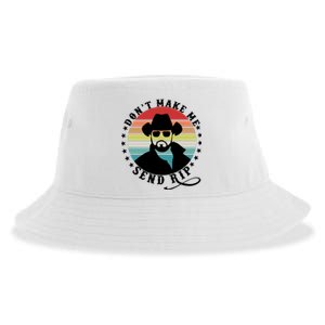 Retro DonT Make Me Send Rip Sustainable Bucket Hat