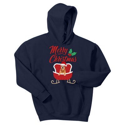 RedHeeler Dog Merry Christmas Design For The Holiday Season! Kids Hoodie