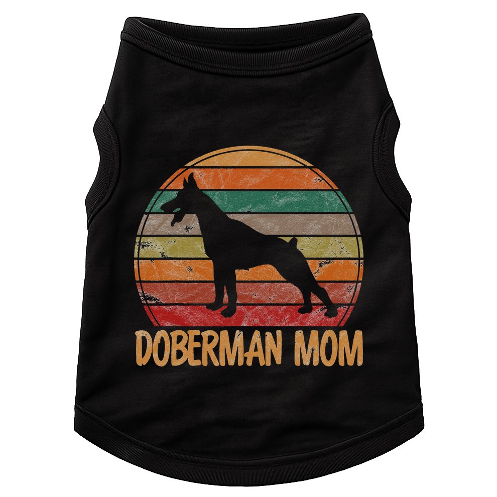 Retro Doberman Mom Gift Dog Mother Pet Pinschers Doggie Tank