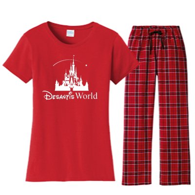 Ron Desantis Magic World Women's Flannel Pajama Set